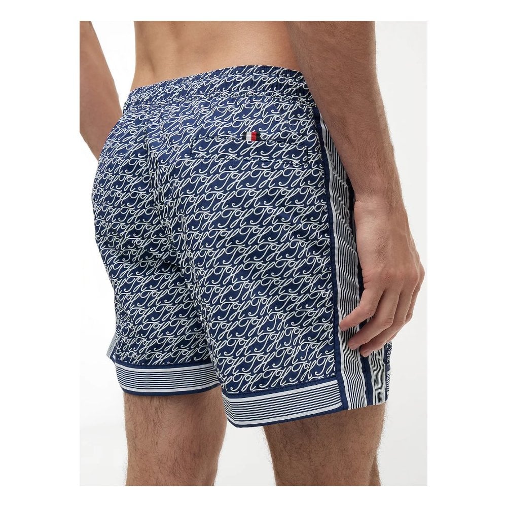 Print Mid Length Swim Shorts