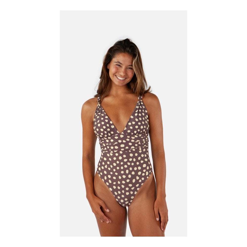 Dauna Plunge Shaping One Piece Swimsut