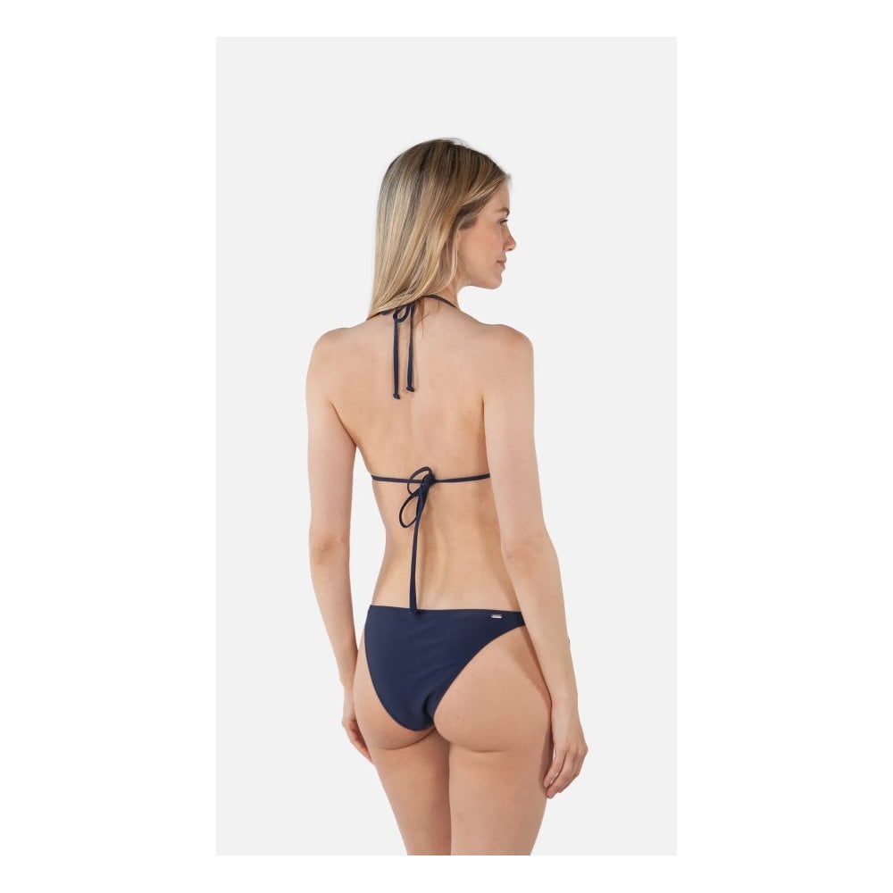 Solid Cheeky Bum Side Ties Bikini Bottom