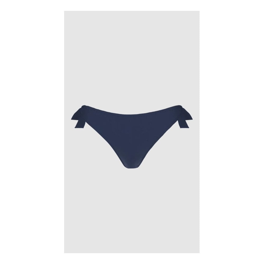 Solid Cheeky Bum Side Ties Bikini Bottom