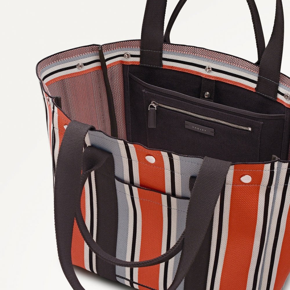 Hadleigh Place Cabana Stripe Large Open Top Tote
