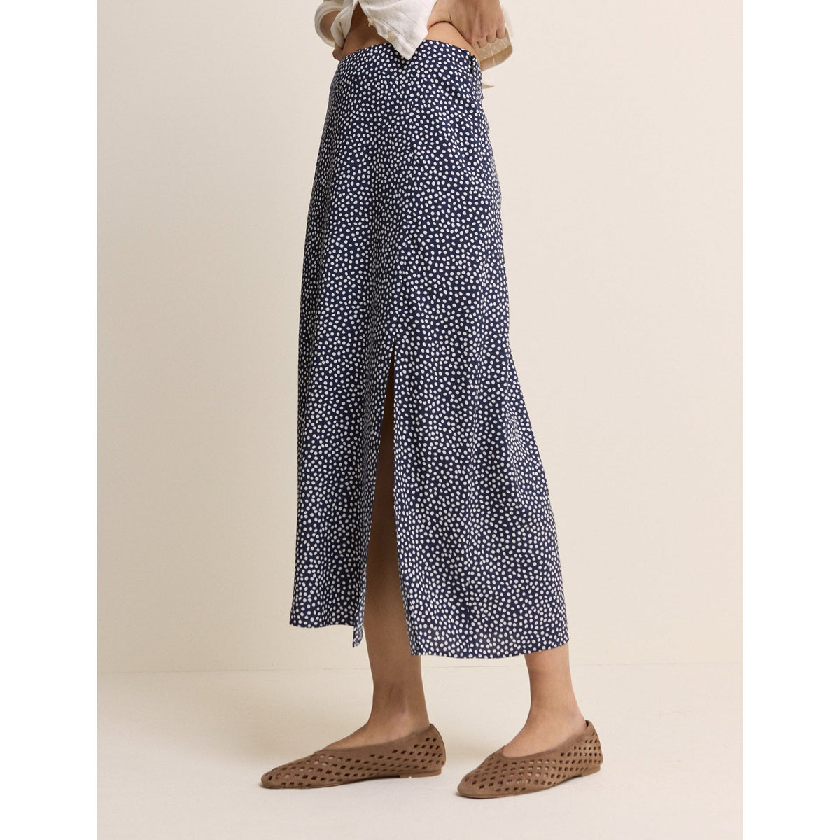 Molly Polka Dot Midi Skirt