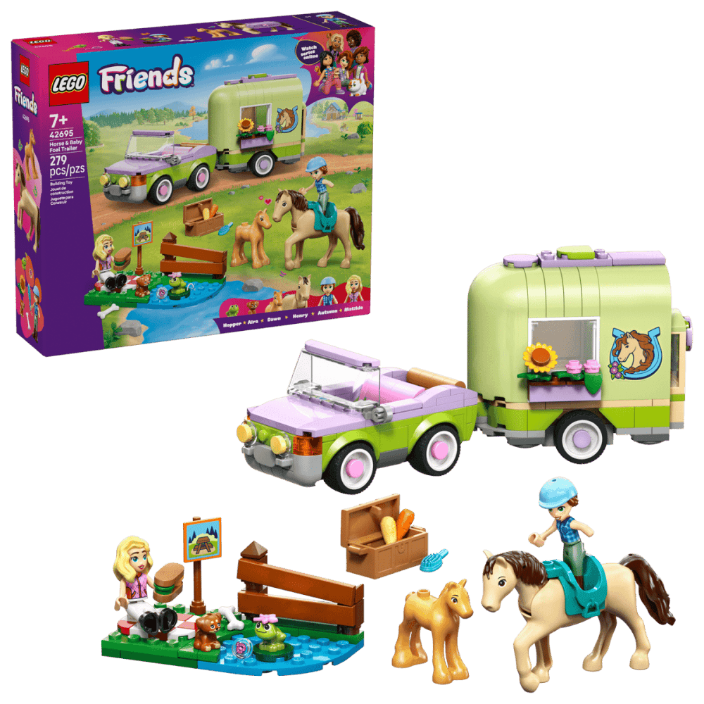 Horse & Baby Foal Trailer 42695