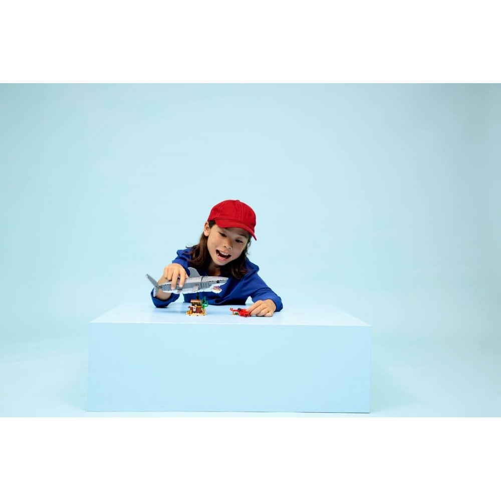 Fierce Shark with a Treasure Chest 31381