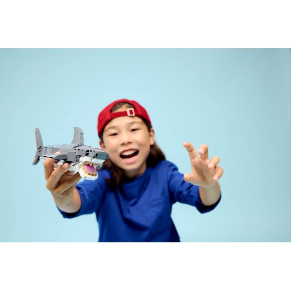 Fierce Shark with a Treasure Chest 31381