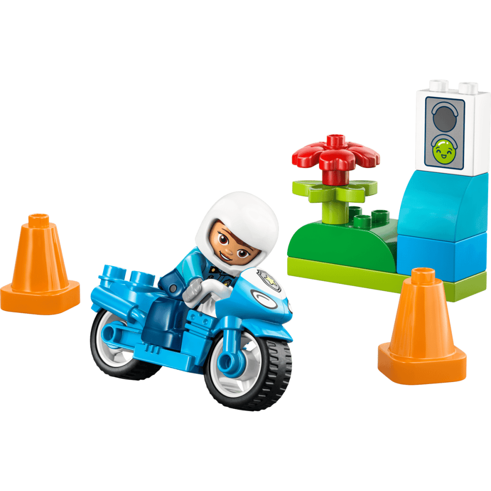 Blue Police Motorcycle 10471