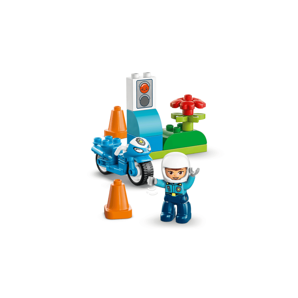 Blue Police Motorcycle 10471