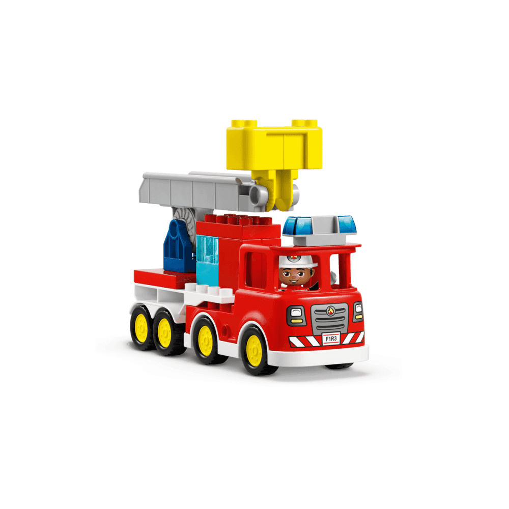 Fire Truck with Hose and Firefighter 10473