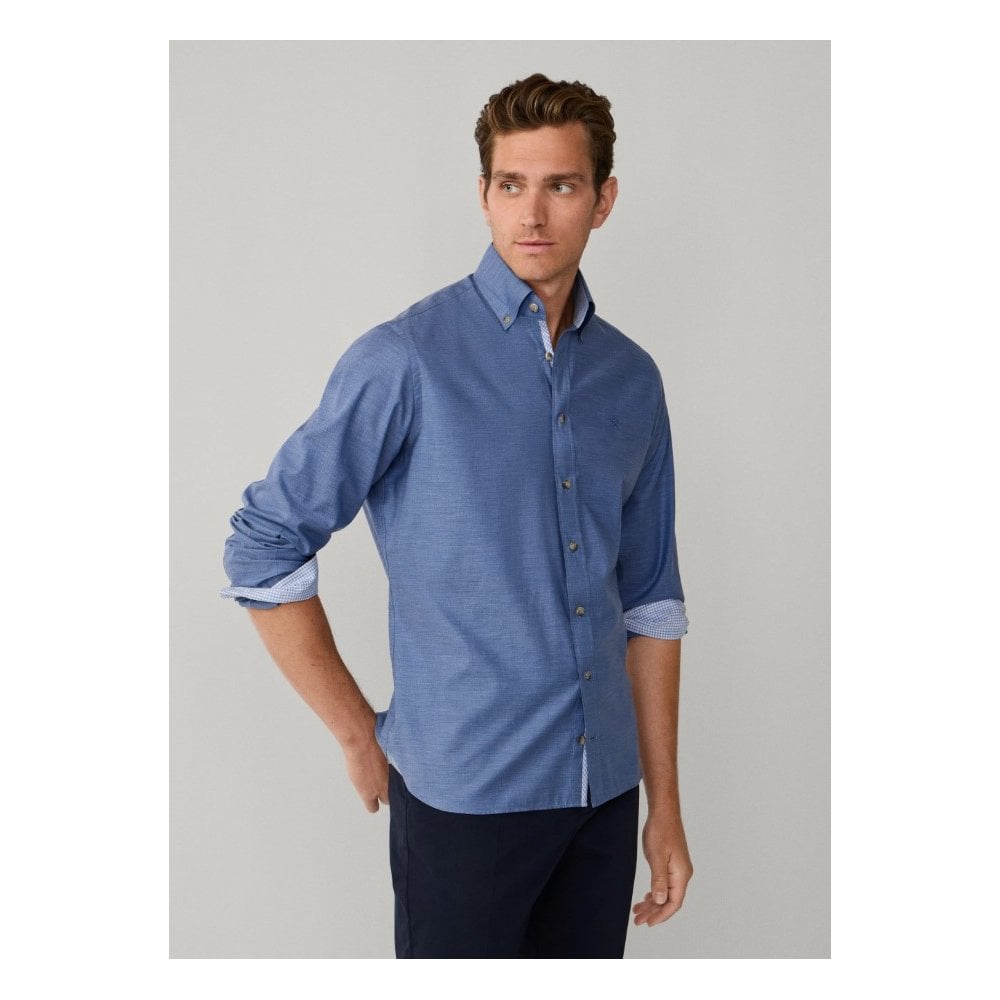 Classic Fit Flannel Herringbone Shirt
