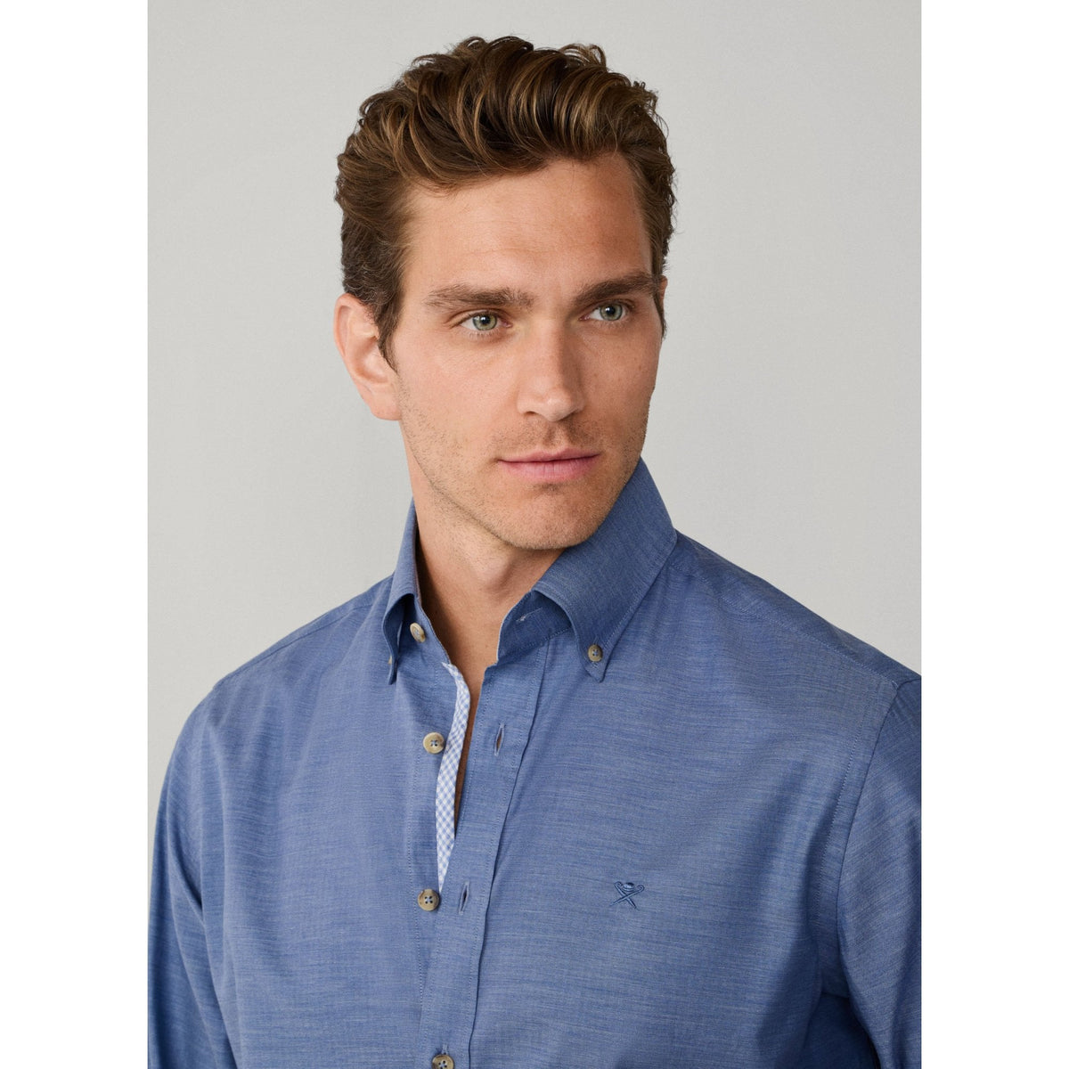 Classic Fit Flannel Herringbone Shirt