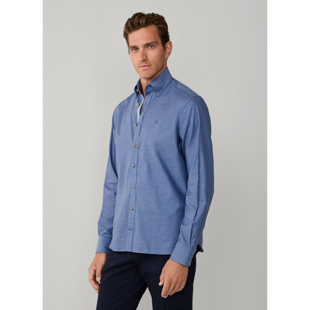 Classic Fit Flannel Herringbone Shirt