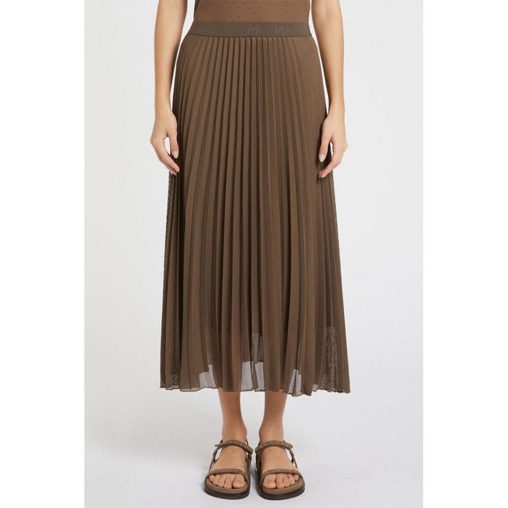 Gabbia Pleated Midi Skirt
