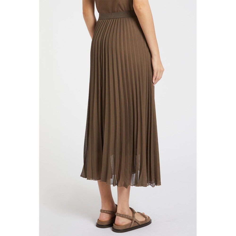 Gabbia Pleated Midi Skirt