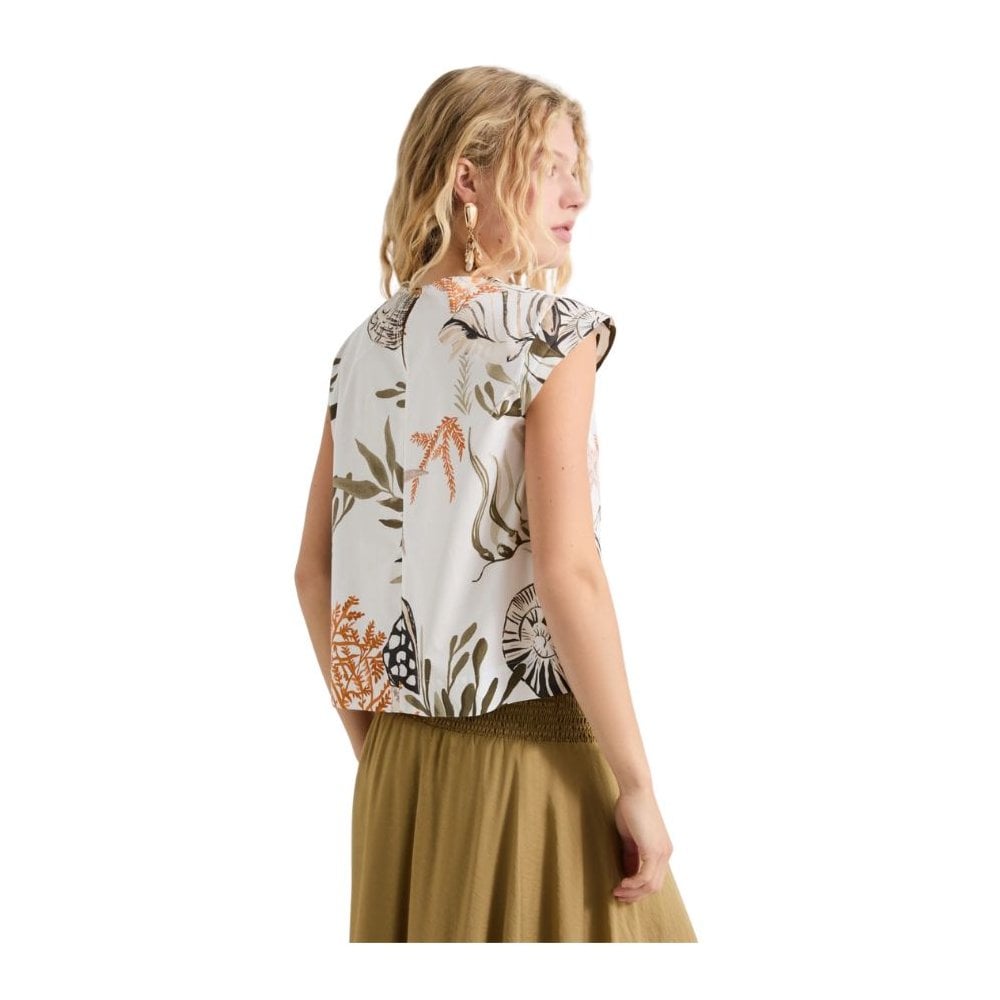 Affine Print Poplin Top