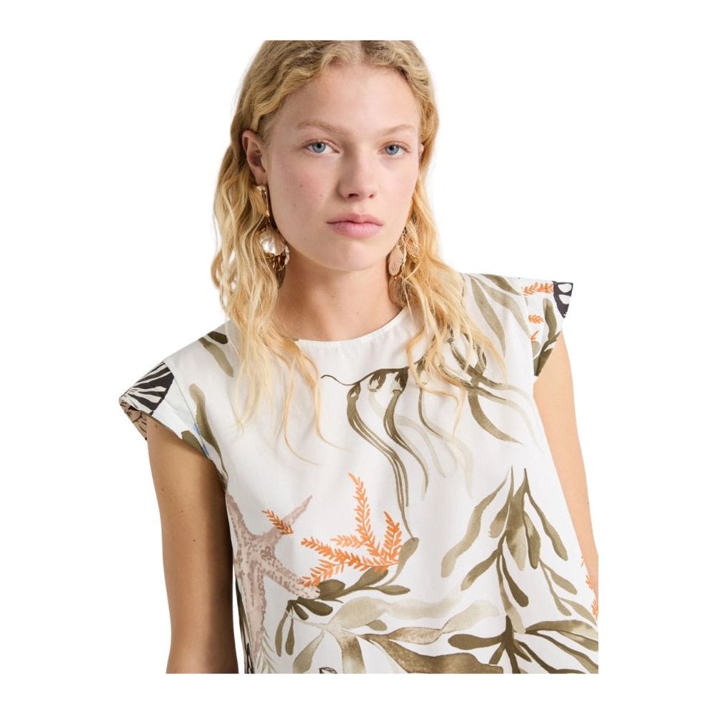 Affine Print Poplin Top