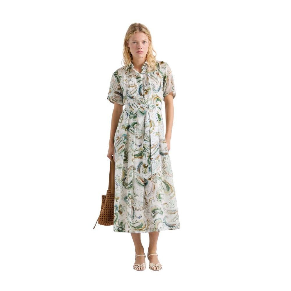 Galli Cotton Silk Shirt Dress