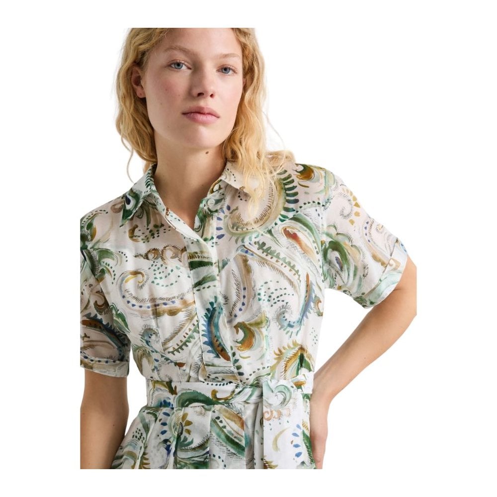 Galli Cotton Silk Shirt Dress