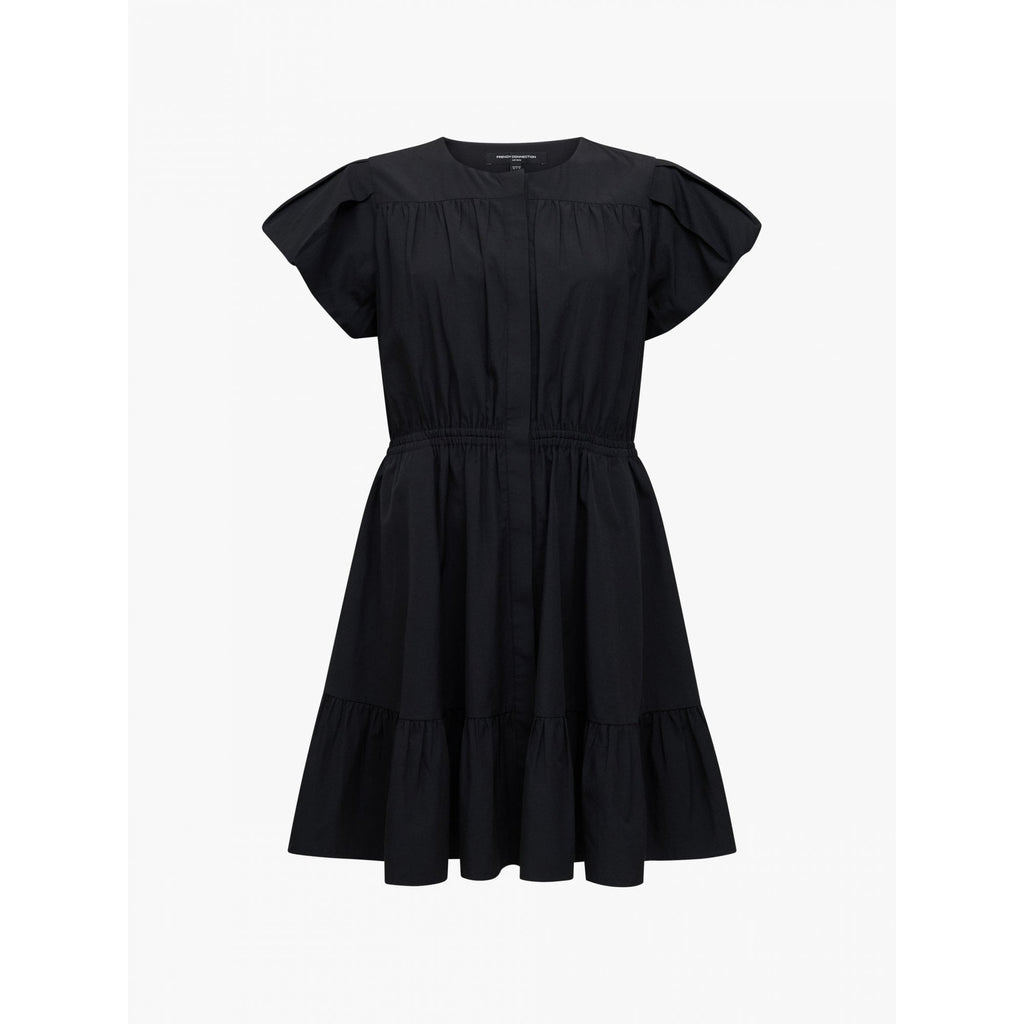 Era Poplin Flutter Sleeve Mini Dress