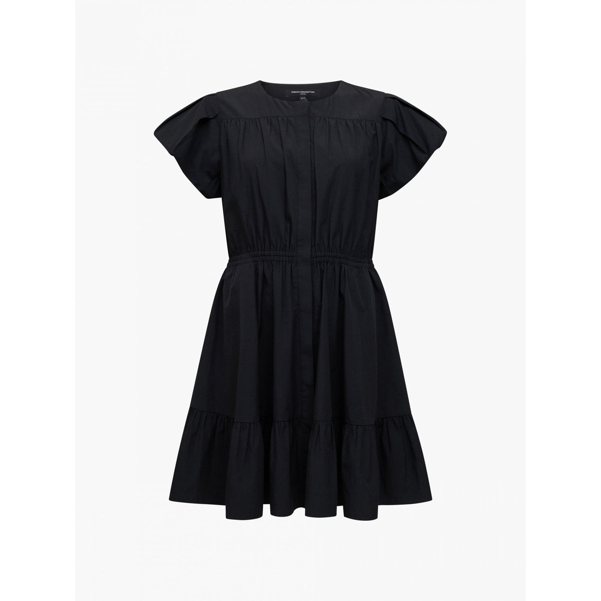 Era Poplin Flutter Sleeve Mini Dress