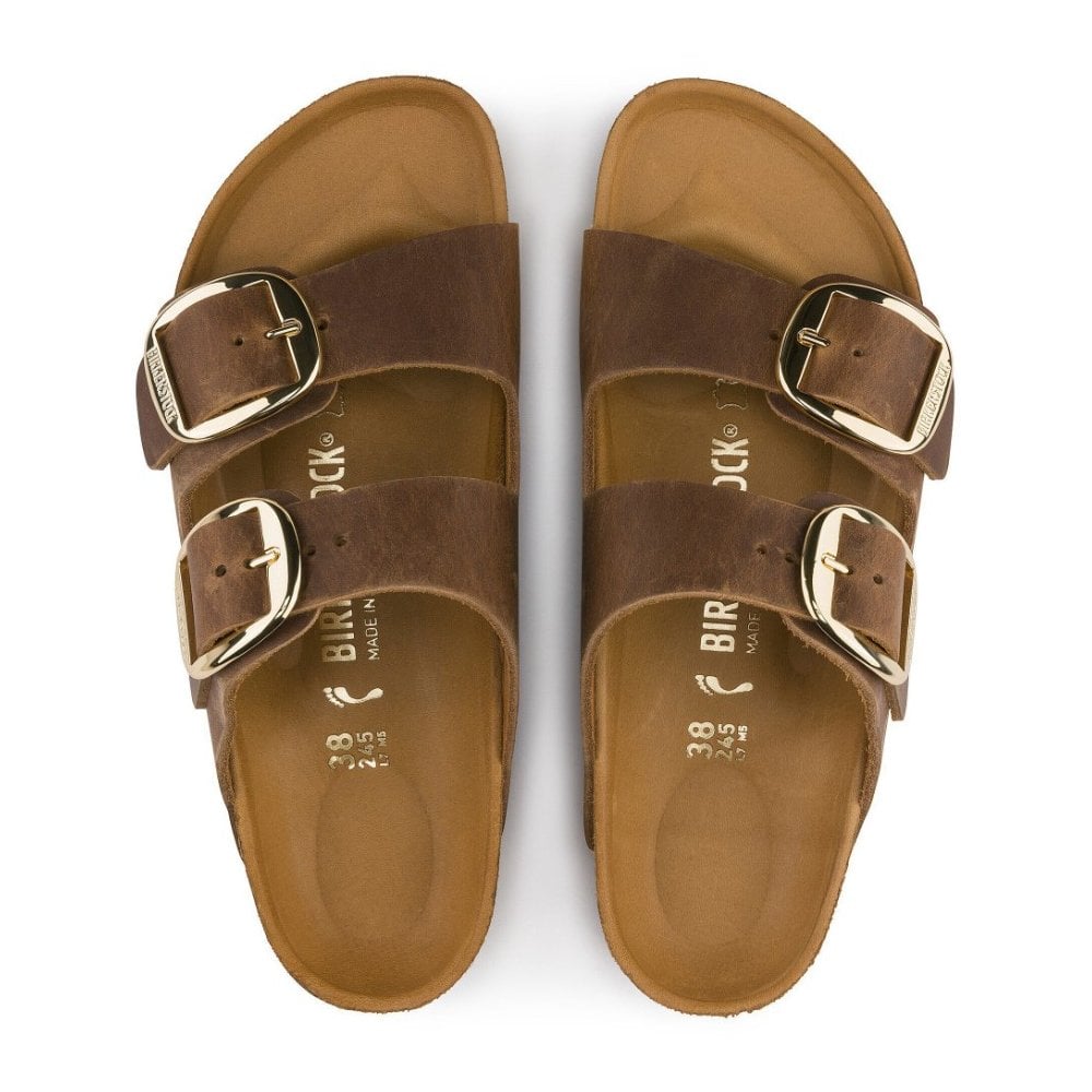Arizona Big Buckle Oiled Leather Sandals W