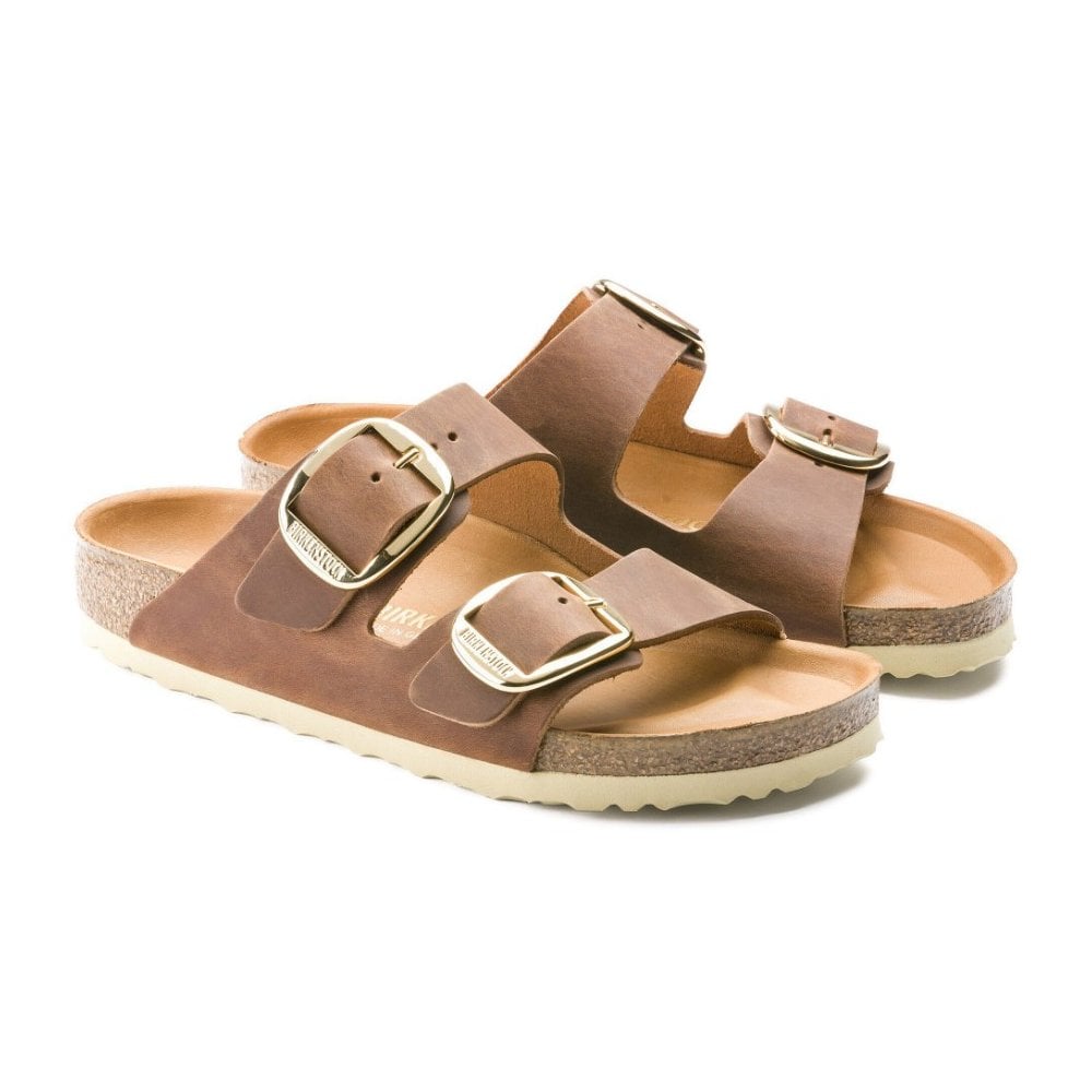 Arizona Big Buckle Oiled Leather Sandals W