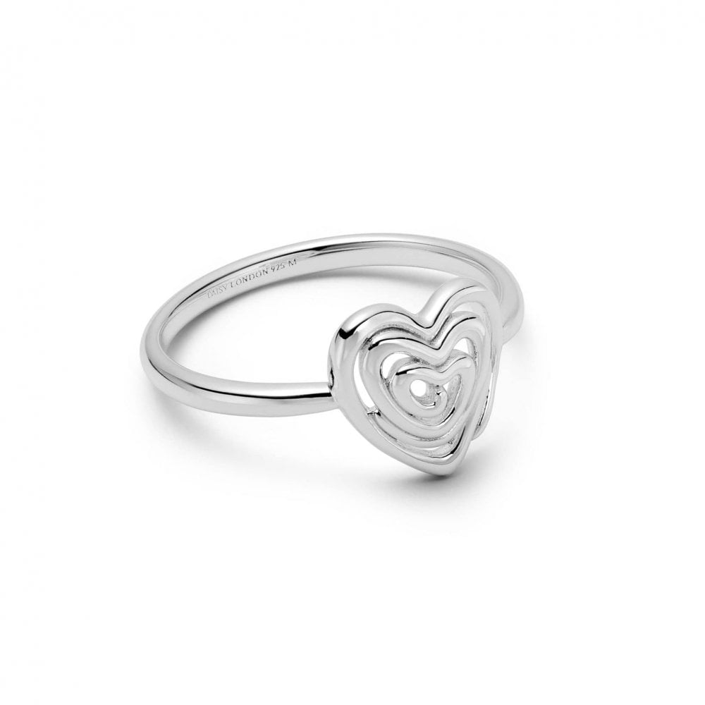 Scribble Heart Signet Ring