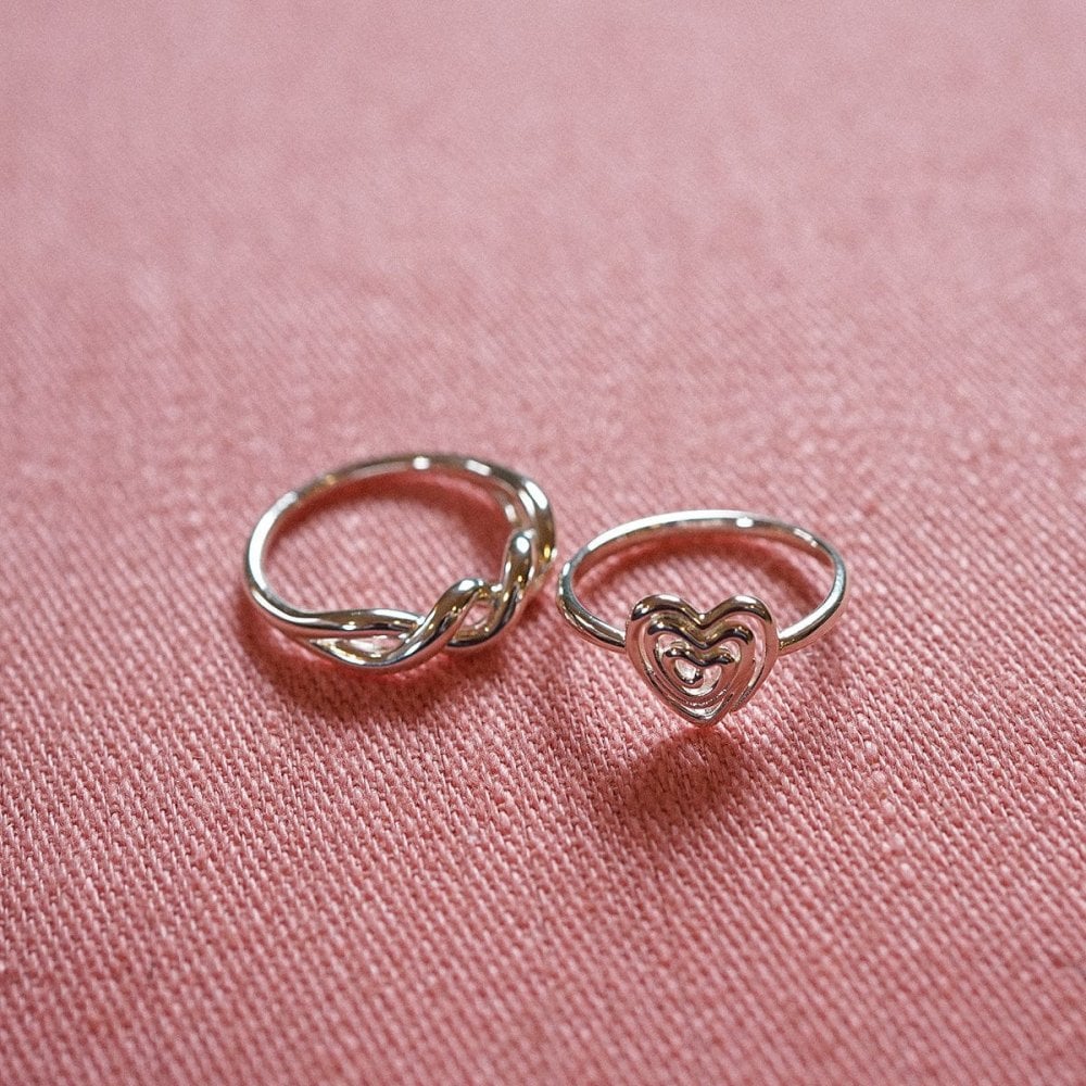 Scribble Heart Signet Ring