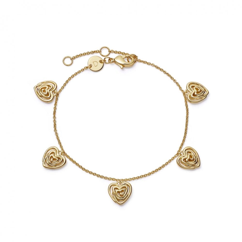 Scribble Heart Station Bracelet