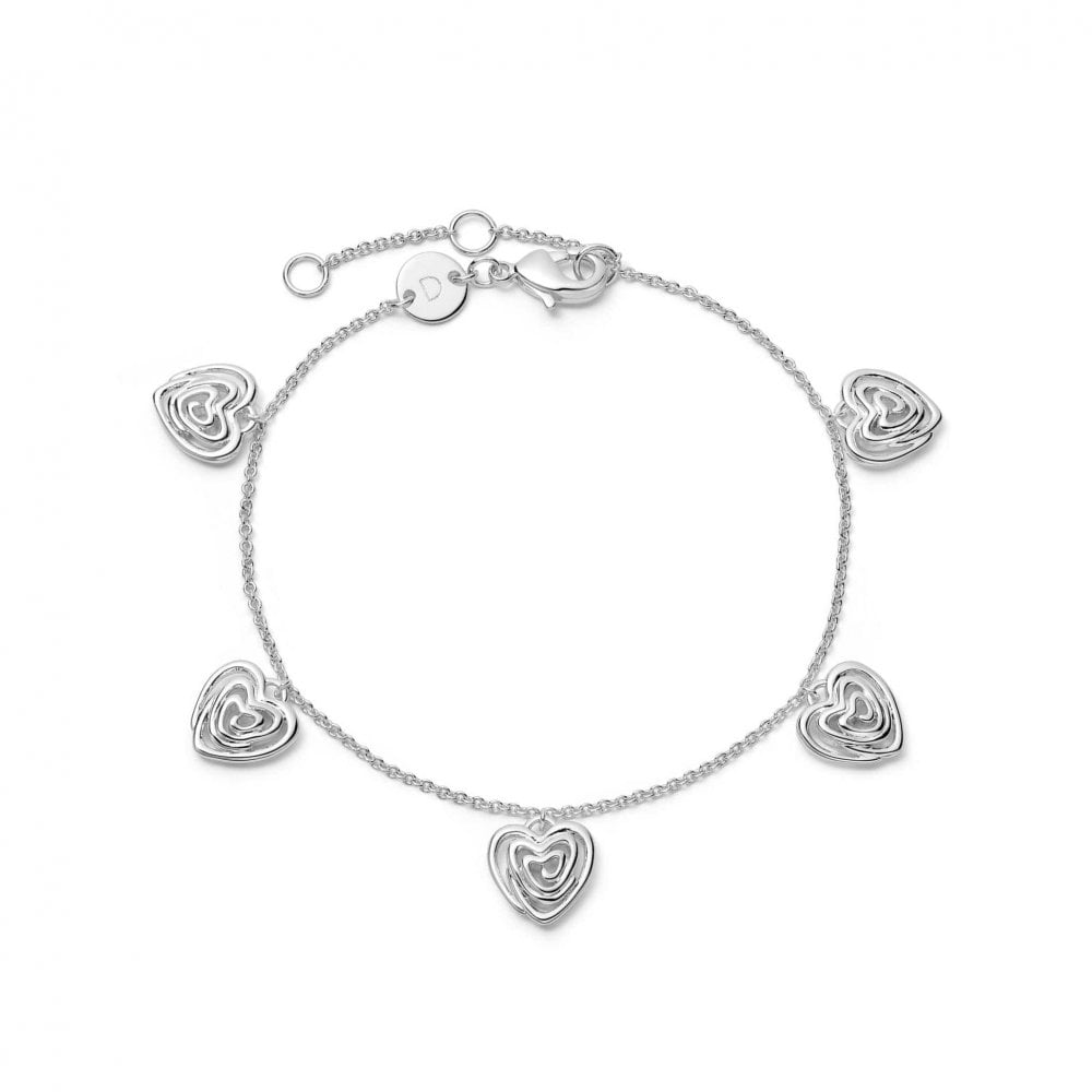 Scribble Heart Station Bracelet