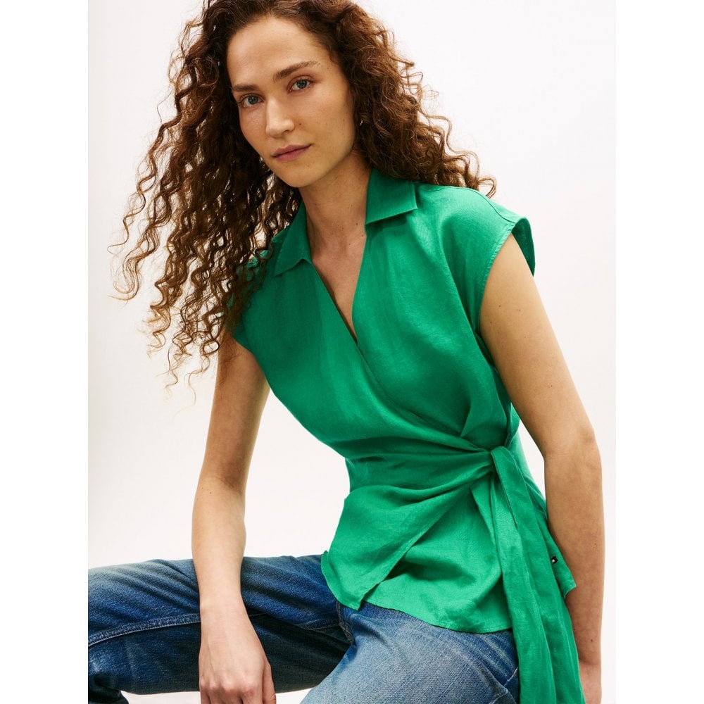Linen Knot Blouse