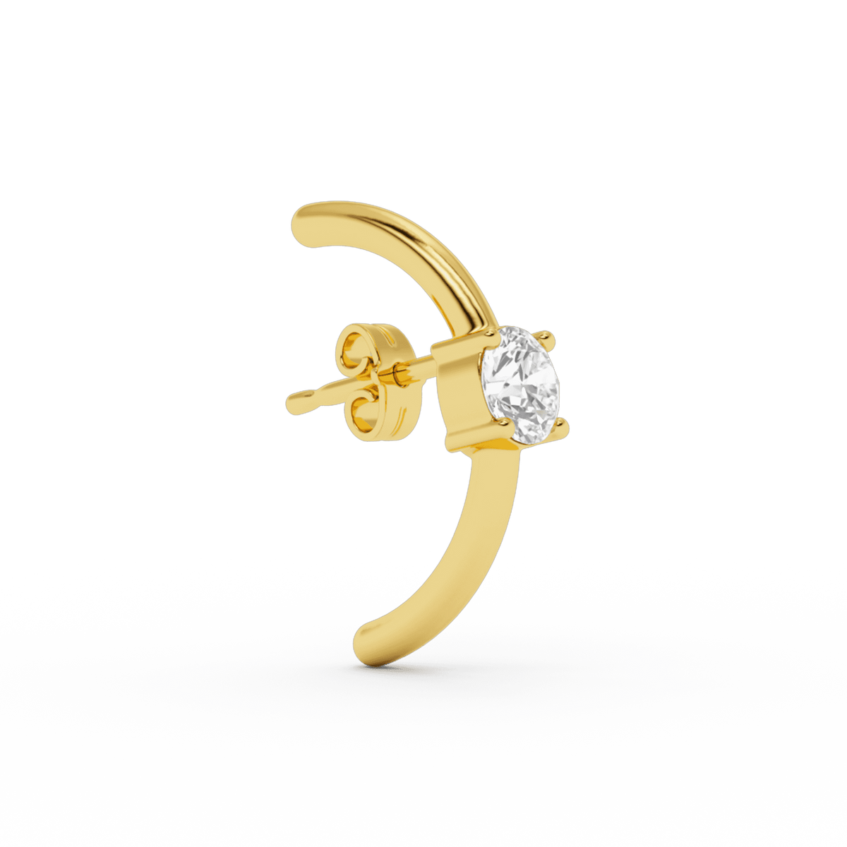 Solitaire Hug Earstud