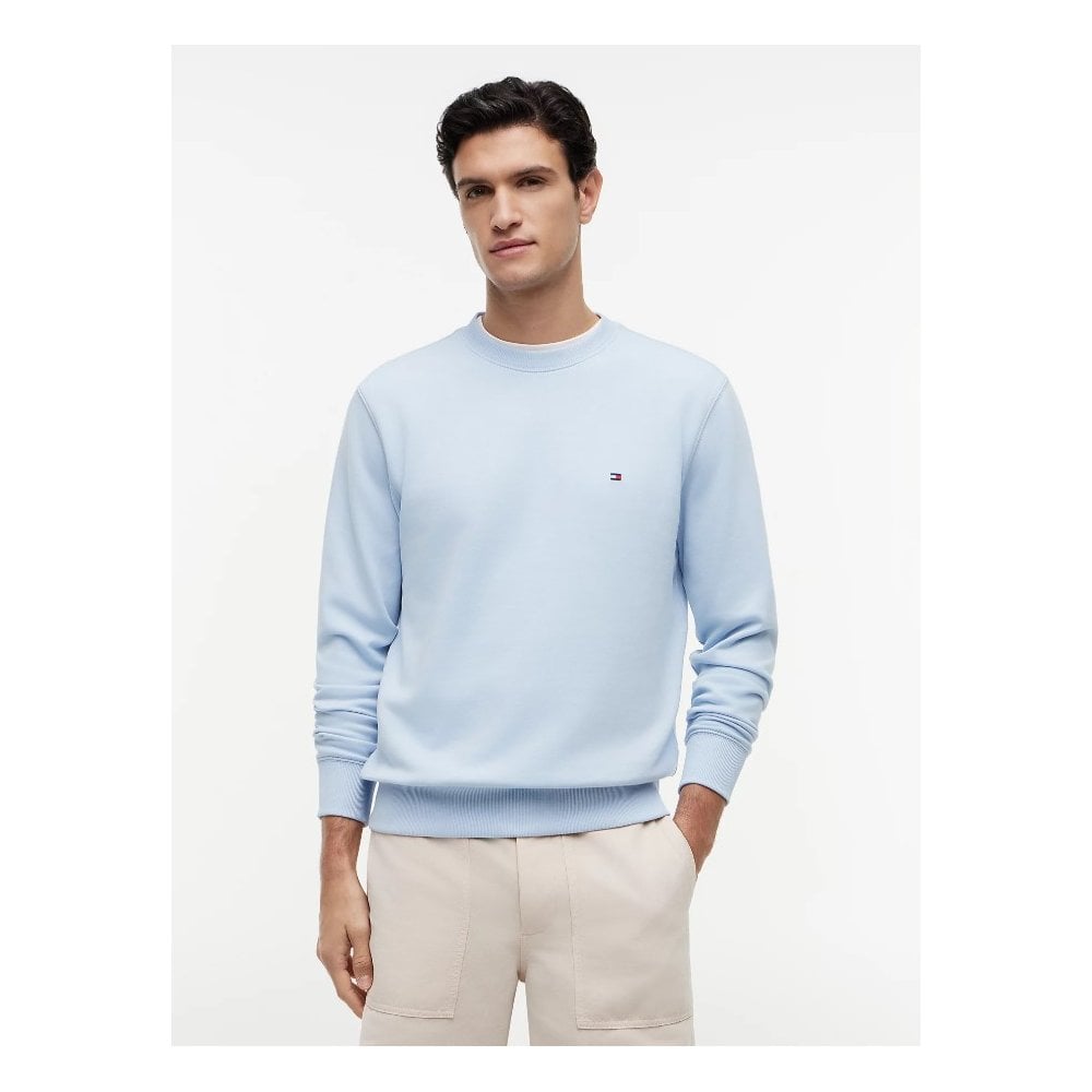 Embroidery Flag Terry Essential Crew Neck Sweatshirt
