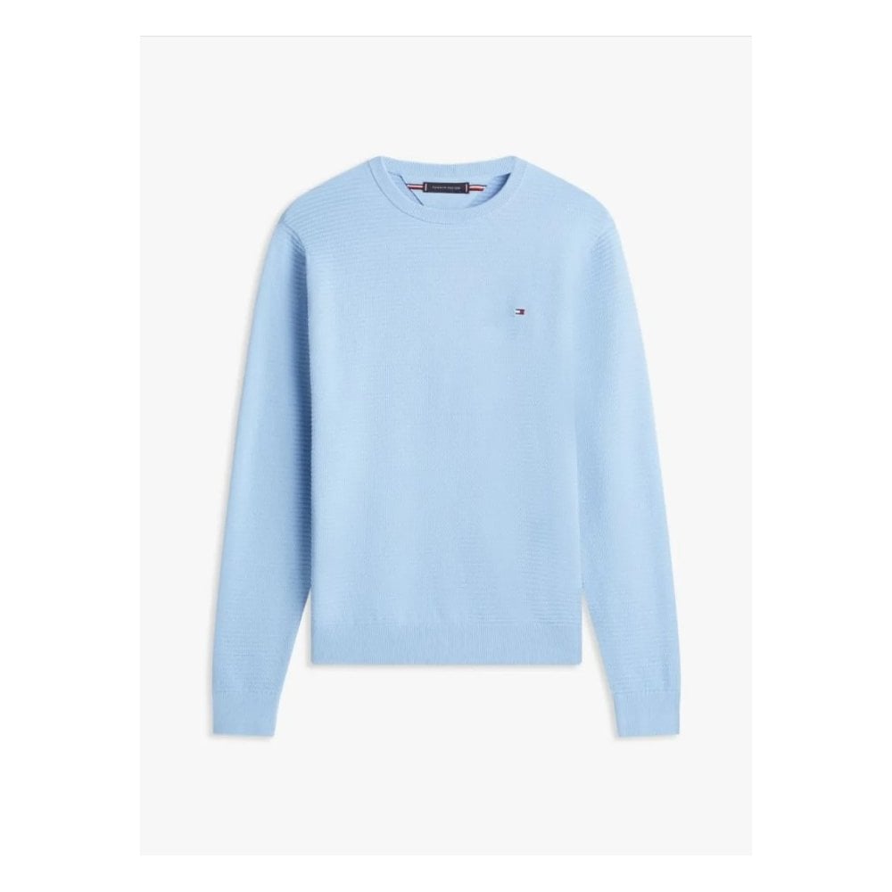 Textured Knit Crew Neck Jumper