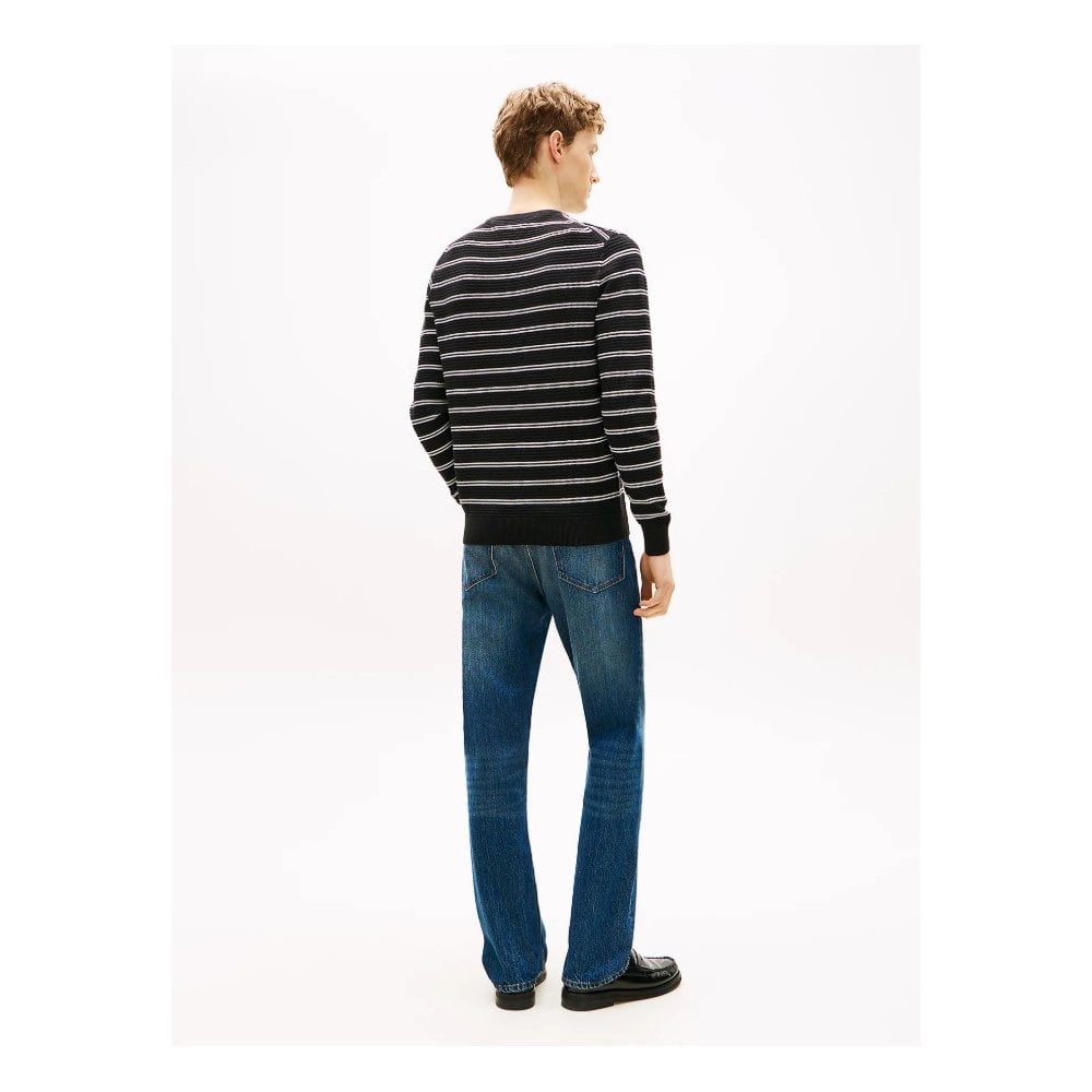 Textured Knit Crew Neck Jumper