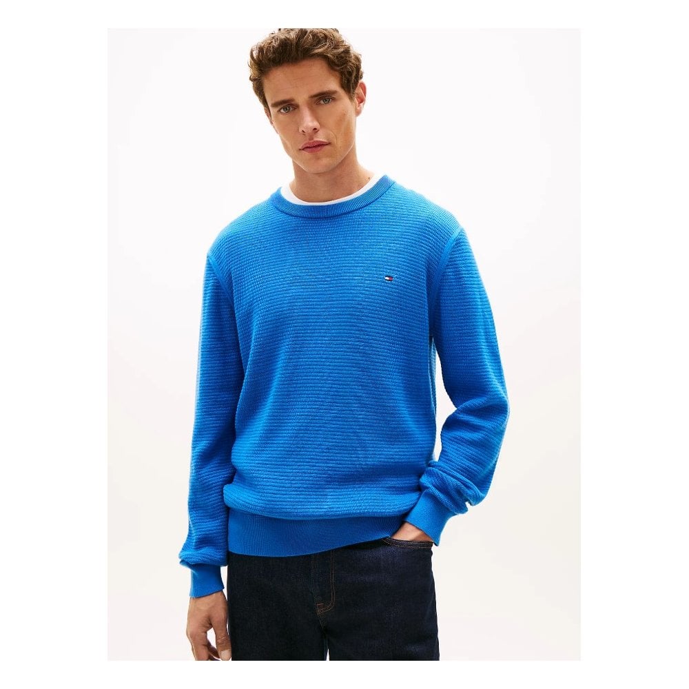 Textured Knit Crew Neck Jumper