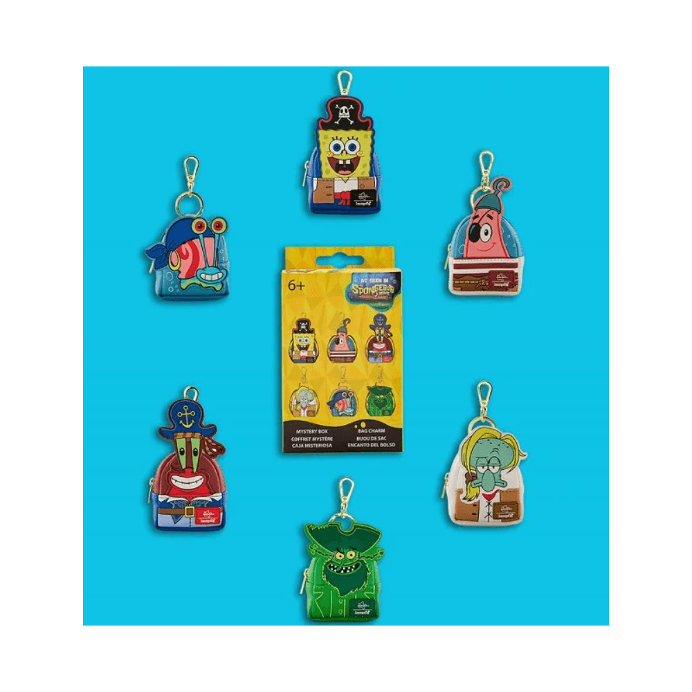 LF NICKELODEON SPONGEBOB SQUAREPANTS MYSTERY MINI BACKPACK BAG CHARMS - EACHES