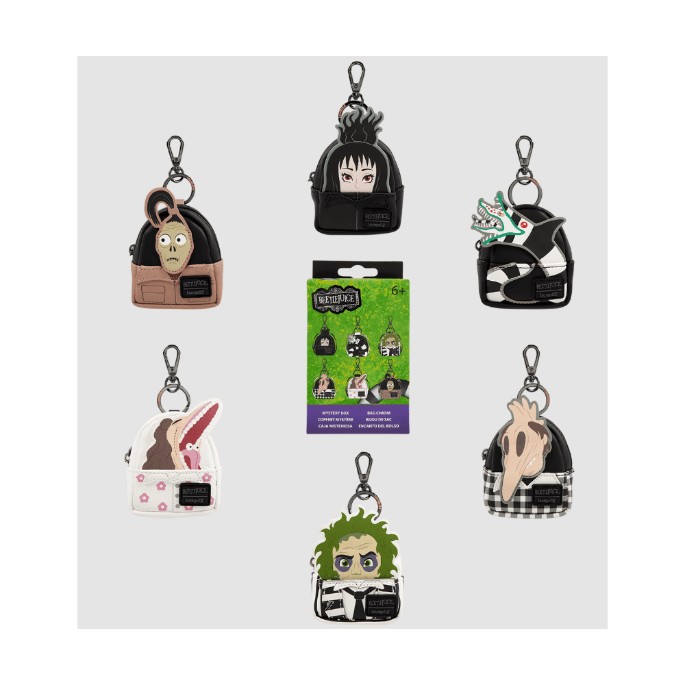 LF WB BEETLEJUICE MYSTERY MINI BACKPACK BAG CHARMS-EA