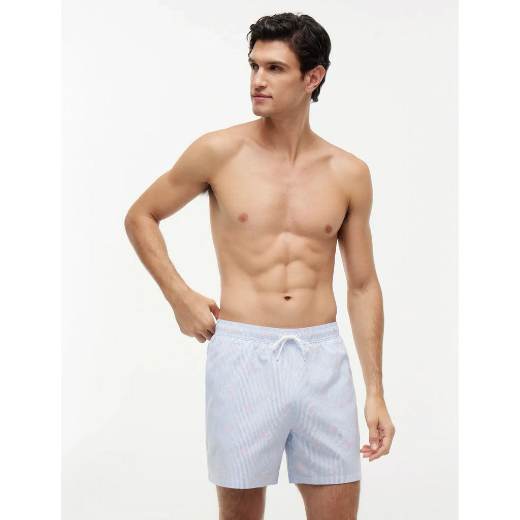 Mid Length Drawstring Swim Shorts