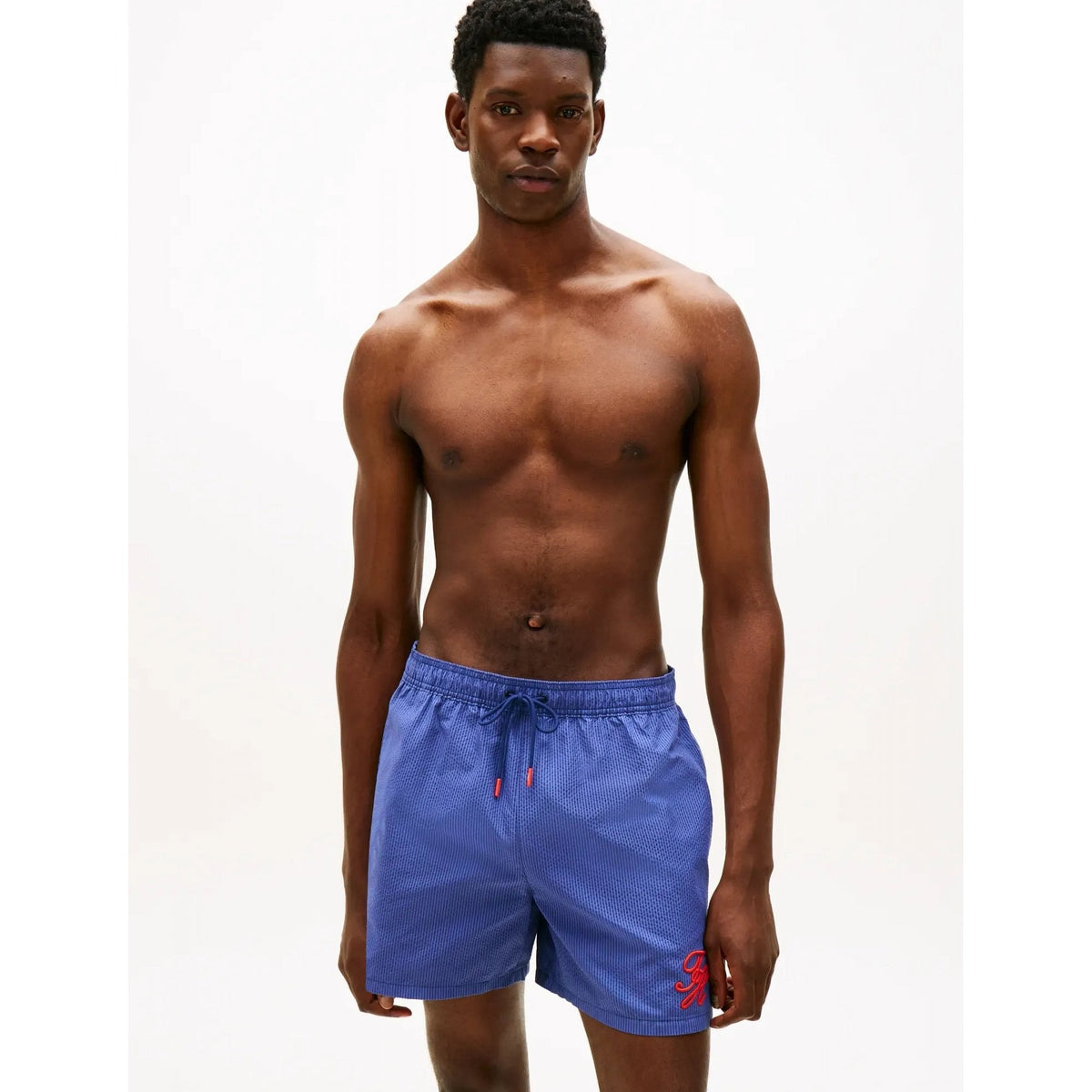 Mid Length Drawstring Swim Shorts