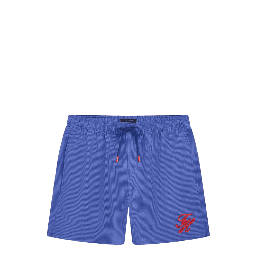 Mid Length Drawstring Swim Shorts