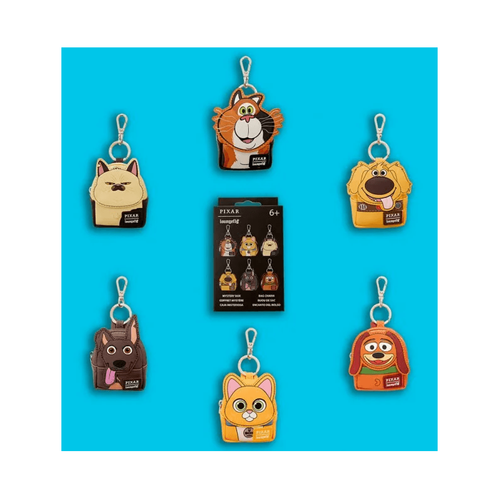 Disney-Pixar Dogs & Cats Mystery Mini Backpack Keychain Charm