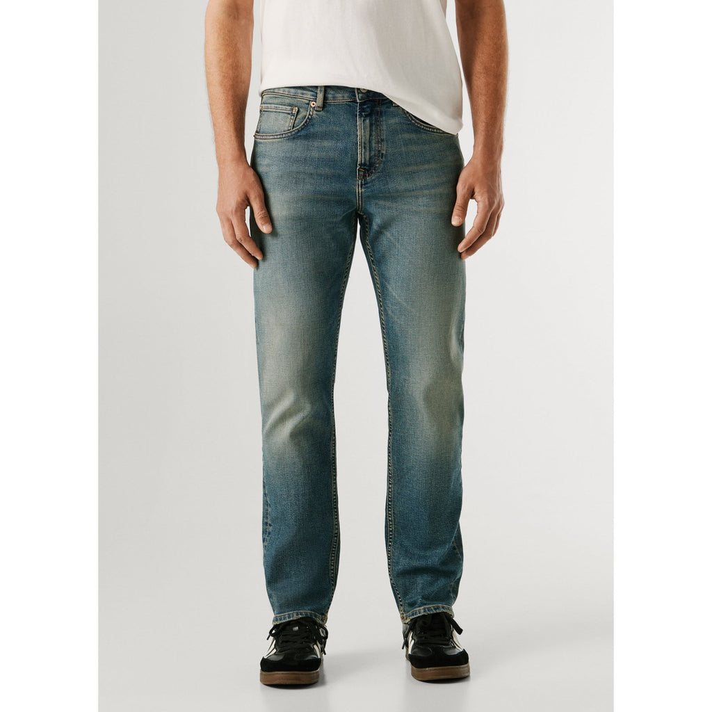 Cash Straight Fit Mid-Rise Jeans