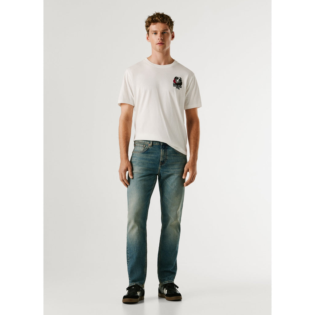 Cash Straight Fit Mid-Rise Jeans