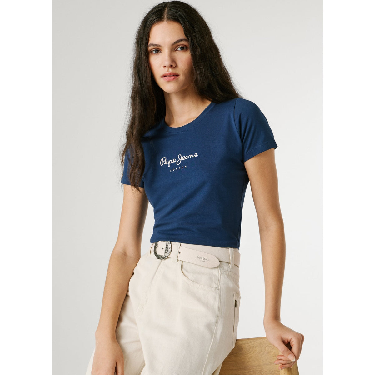 New Virginia Slim Fit Logo Print T-Shirt