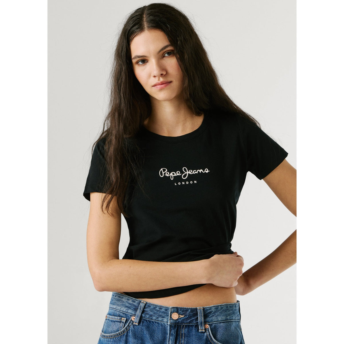 New Virginia Slim Fit Logo Print T-Shirt