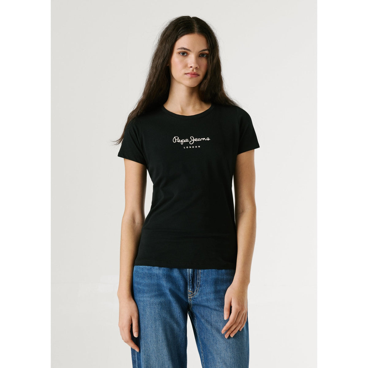 New Virginia Slim Fit Logo Print T-Shirt