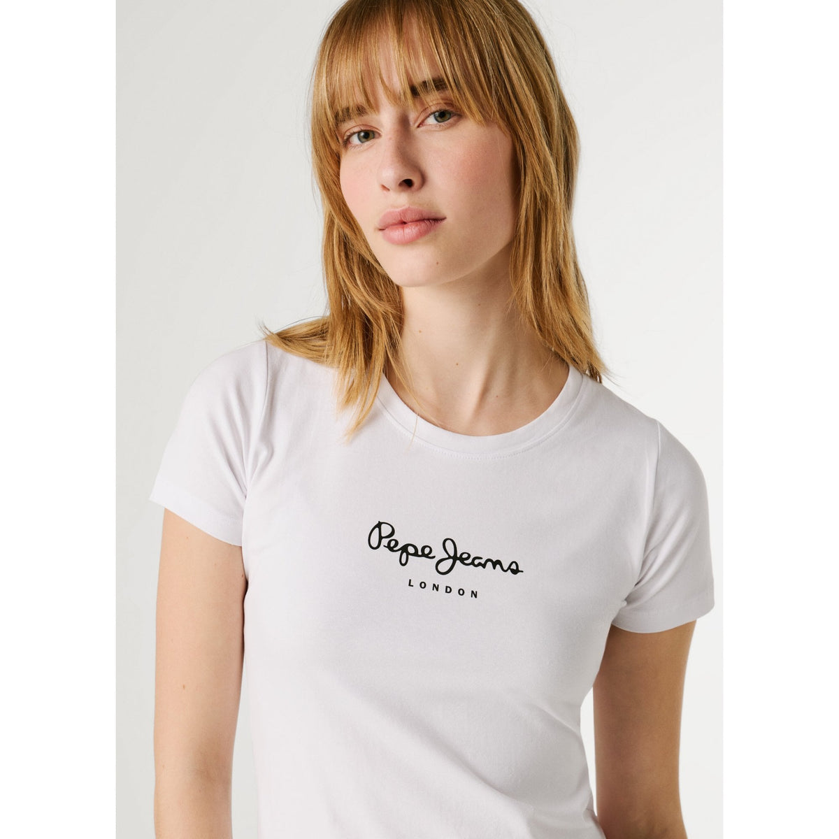 New Virginia Slim Fit Logo Print T-Shirt