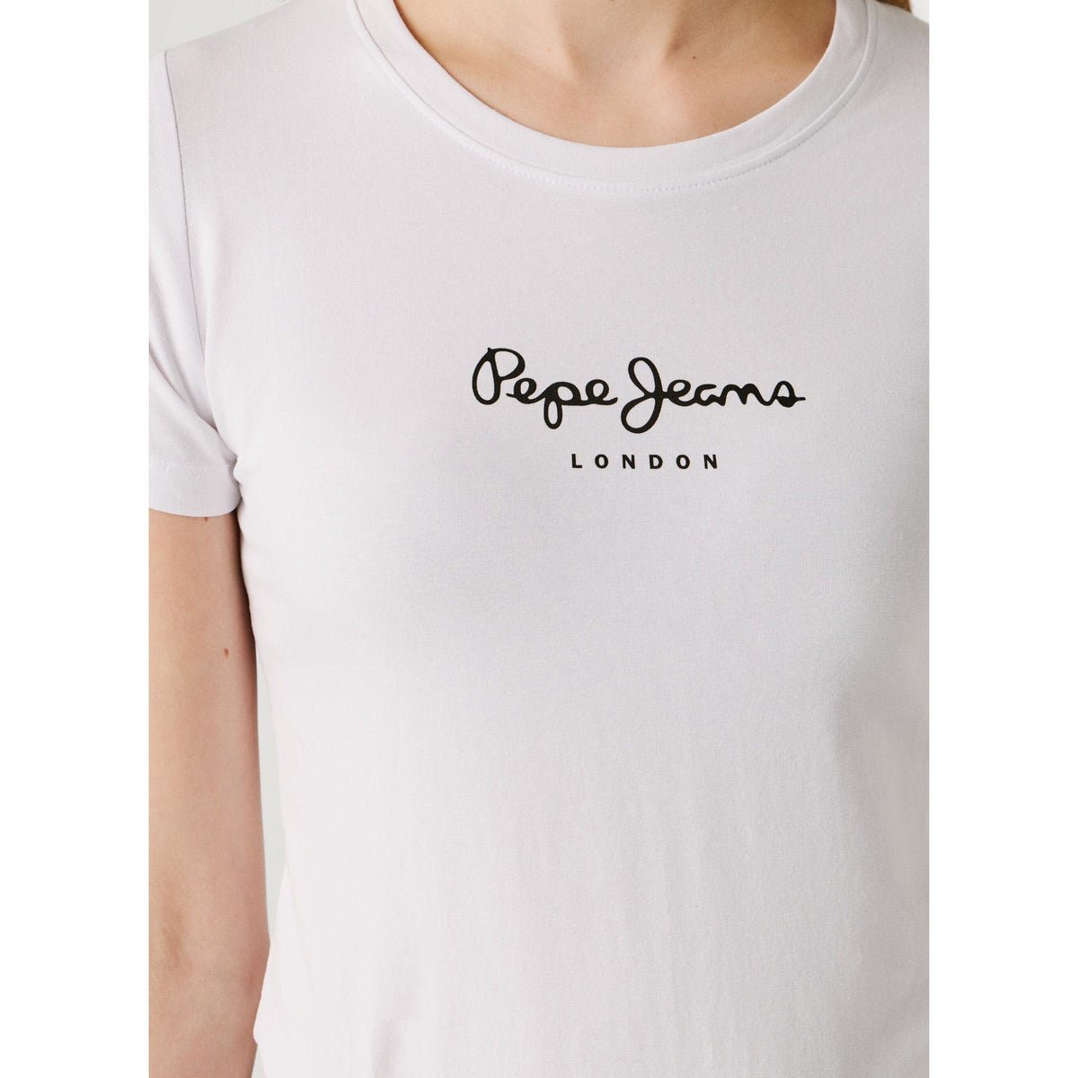 New Virginia Slim Fit Logo Print T-Shirt