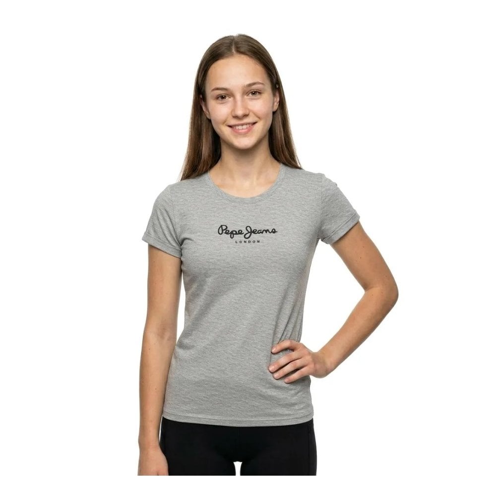 New Virginia Slim Fit Logo Print T-Shirt