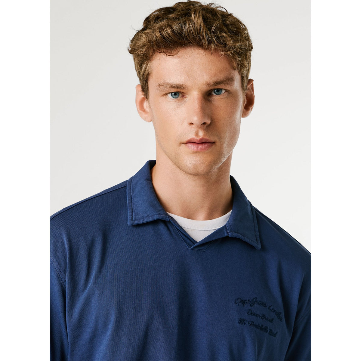 Cyril Embroidered Logo Long Sleeve Polo